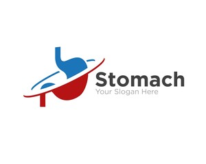 stomach care logo designs for medical service and clinic symbol