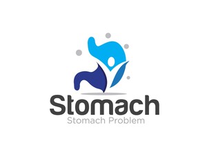 health logo for stomach service and medical research