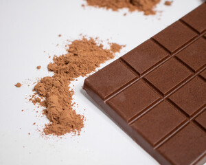 natural chocolate with fruit