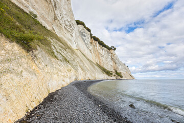 Fototapeta na wymiar Famous chalk cliffs of Møns Klint, Denmark