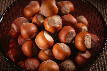 Nuts in a plate