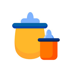 Baby milk bottle vector. Kid's milk bottle icon.