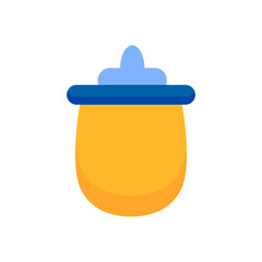 Baby milk bottle vector. Kid's milk bottle icon.