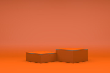 Abstract Podium, Rock Stone Platform Minimal Product Presentatiton, 3D Render