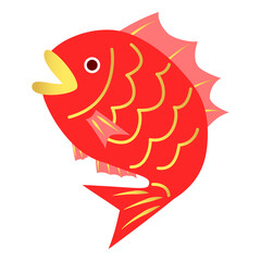 お正月イラスト　鯛