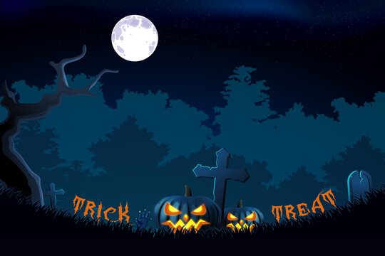 Halloween night trick or treat Graphics