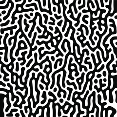 Turing Pattern Seamless Black Background