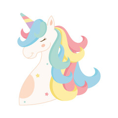 Obraz na płótnie Canvas cute fantasy unicorn