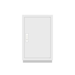 Electrical cabinet cartoon vector. free space for text. wallpaper. copy space.
