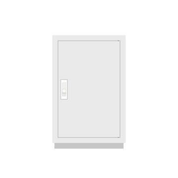 Electrical cabinet cartoon vector. free space for text. wallpaper. copy space.