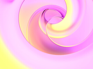 Obraz premium 3d rendered abstract background in pink and yellow gradient color.