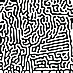 Turing Pattern Seamless Black Background