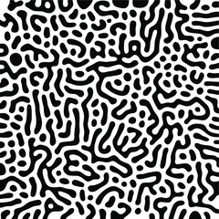 Turing Pattern Seamless Black Background