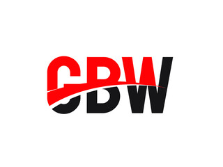 GBW Letter Initial Logo Design Vector Illustration