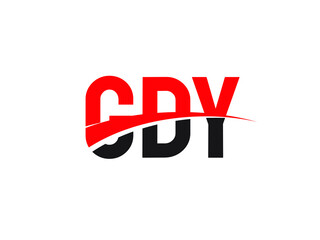 GDY Letter Initial Logo Design Vector Illustration - obrazy, fototapety, plakaty
