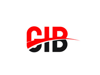 GIB Letter Initial Logo Design Vector Illustration