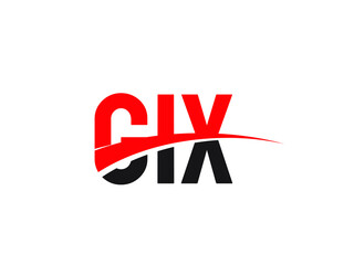 GIX Letter Initial Logo Design Vector Illustration