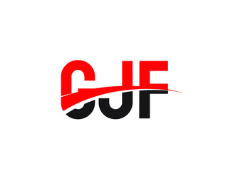 GJF Letter Initial Logo Design Vector Illustration