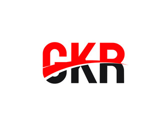 GKR Letter Initial Logo Design Vector Illustration