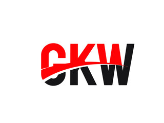 GKW Letter Initial Logo Design Vector Illustration