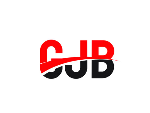 GJB Letter Initial Logo Design Vector Illustration
