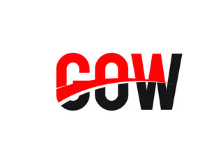 GOW Letter Initial Logo Design Vector Illustration