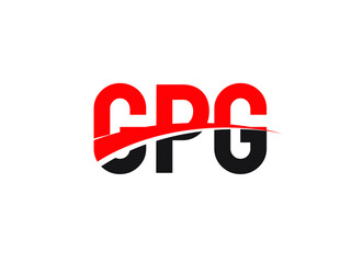 GPG Letter Initial Logo Design Vector Illustration