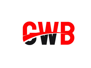 GWB Letter Initial Logo Design Vector Illustration