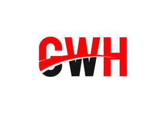 GWH Letter Initial Logo Design Vector Illustration