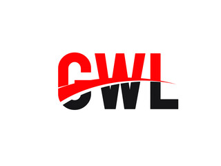 GWL Letter Initial Logo Design Vector Illustration