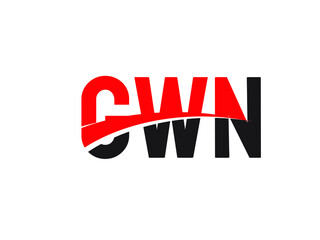 GWN Letter Initial Logo Design Vector Illustration