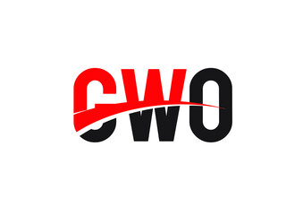 GWO Letter Initial Logo Design Vector Illustration
