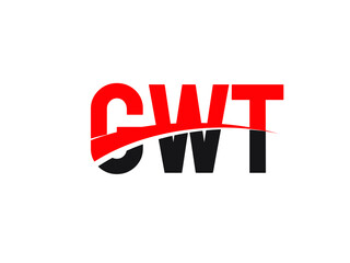 GWT Letter Initial Logo Design Vector Illustration