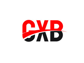 GXB Letter Initial Logo Design Vector Illustration