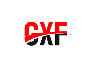 GXF Letter Initial Logo Design Vector Illustration