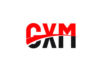 GXM Letter Initial Logo Design Vector Illustration