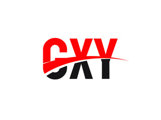 GXY Letter Initial Logo Design Vector Illustration