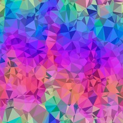 Obraz premium Seamless triangle pattern for surface pattern and print. High quality illustration. Colored wavy vivid trendy gradient swatch. Funky hipster contemporary graphic tile for background or textile.