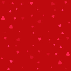 Red background with hearts