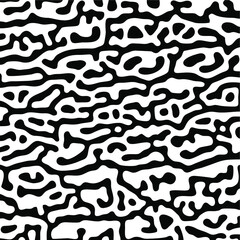 Turing Pattern Seamless Black Background
