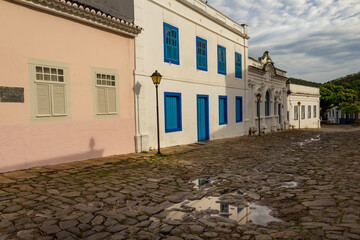 Detalhes da charmosa cidade de Goiás (Goiás Velho). Uma pequena cidade turística, toda em arquitetura colonial no estado de Goiás no Brasil.