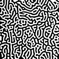 Turing Pattern Seamless Black Background
