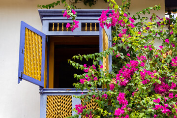 Detalhes da charmosa cidade de Goiás (Goiás Velho). Uma pequena cidade turística, toda em arquitetura colonial no estado de Goiás no Brasil.