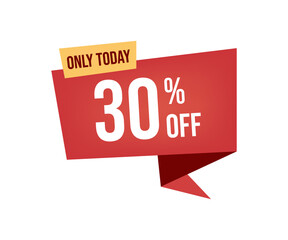 sale template banner design - 30% off	