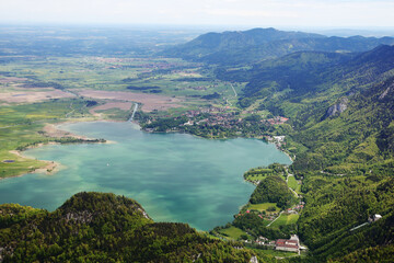 Panorama of Murnauer Moos from Herzogstand, Germany