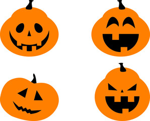 halloween pumpkin set