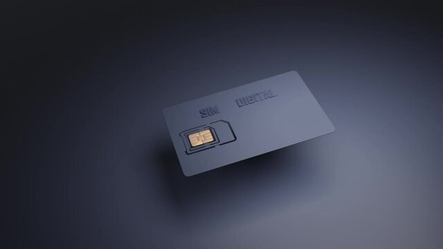 Sim card of a cellular mobile phone.