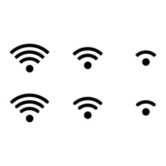 Wifi signal indicator icons