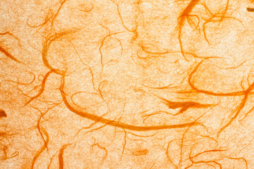 Orange mulberry paper.