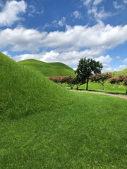 gyeongju king's grave and sky
